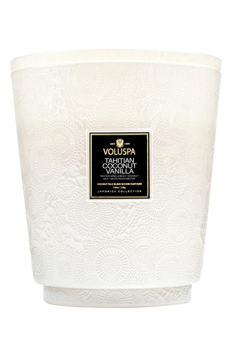 Tahitian Coconut Vanilla Five-Wick Hearth Candle