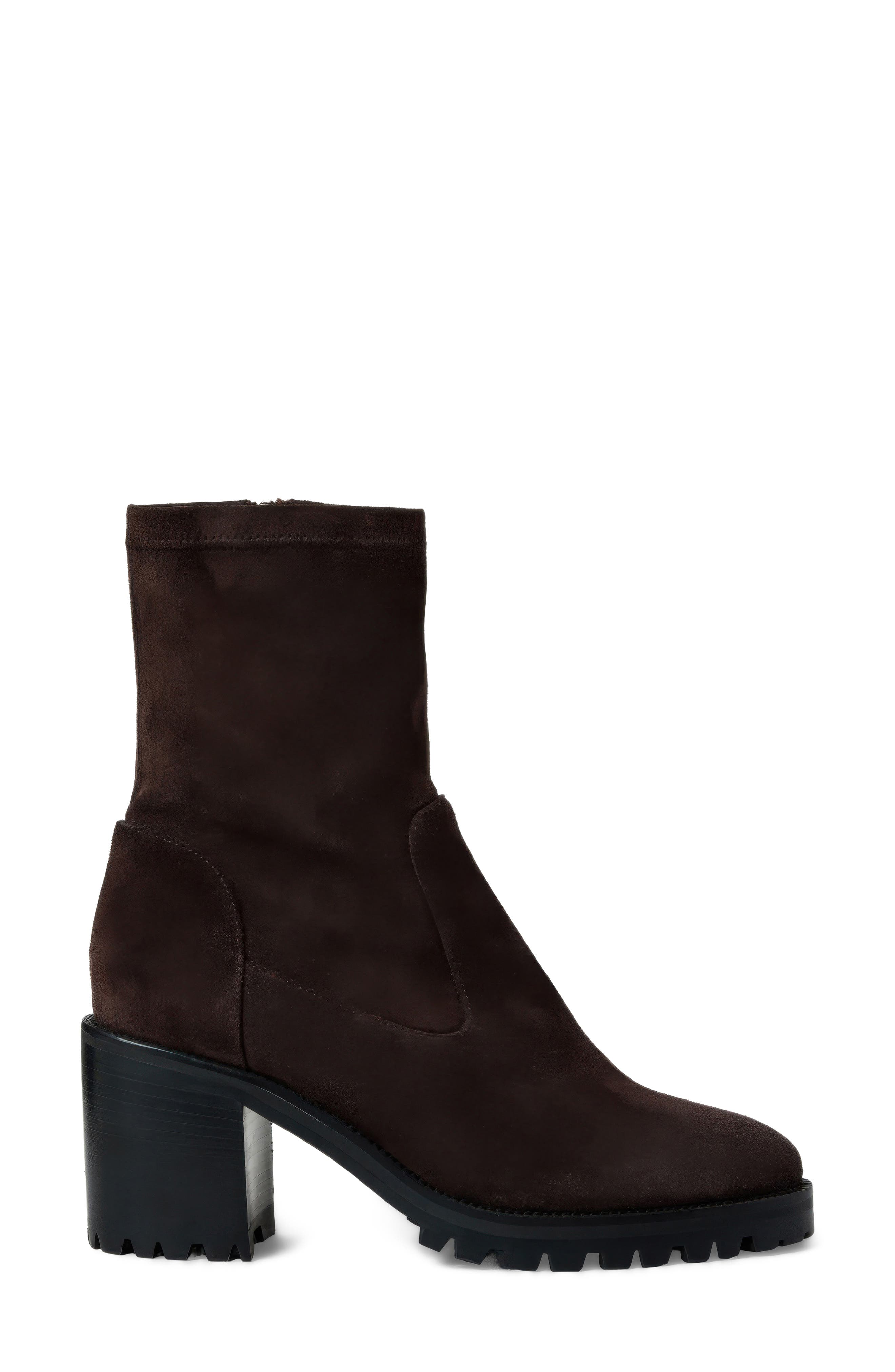 Joplin Leather Bootie, Alternate, color, PEPPERCORN SUEDE