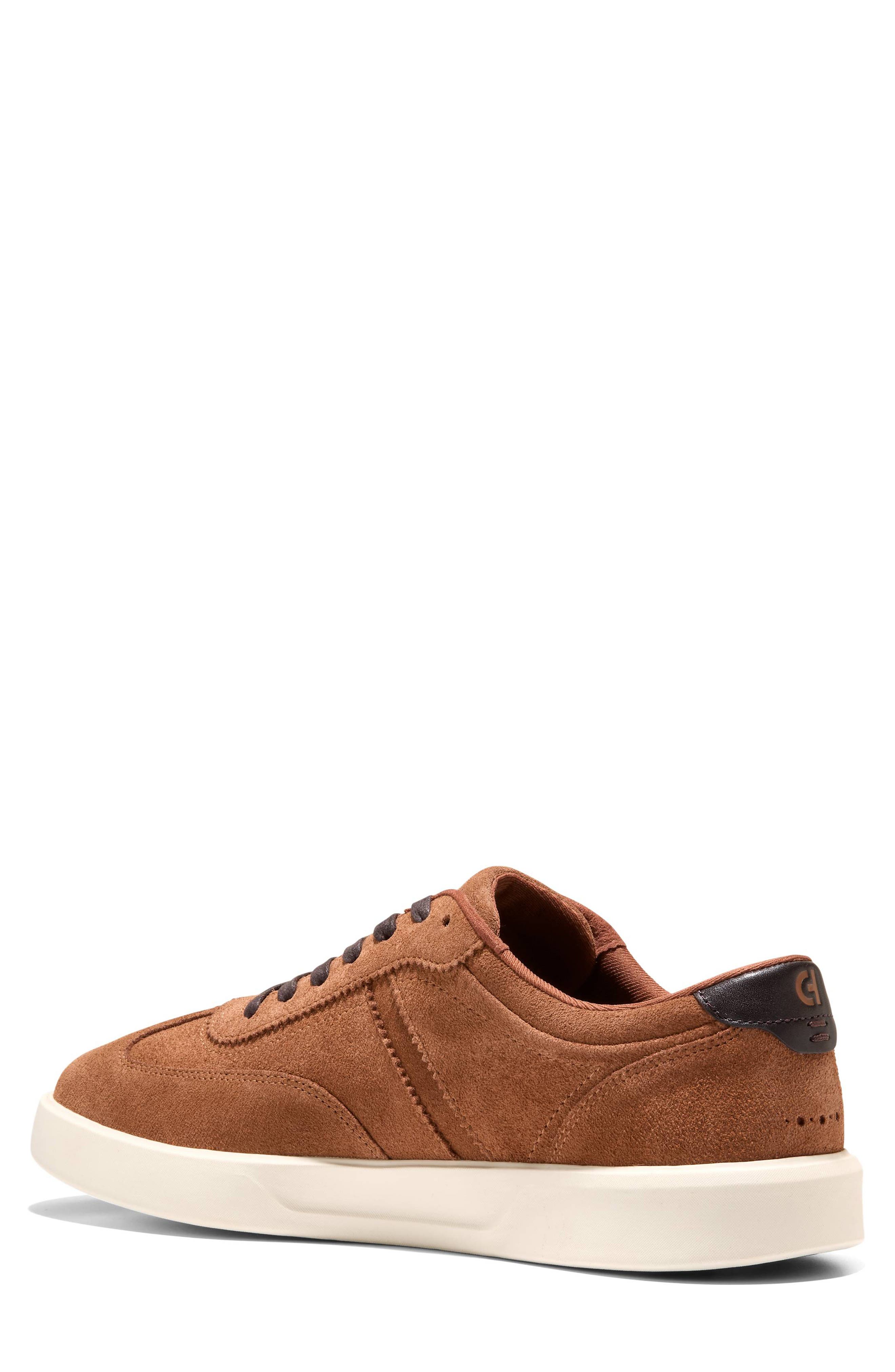 Cole Haan Grand Crosscourt Hingham Sneaker, Alternate, color, Britsh Tan Suede/ Ivory