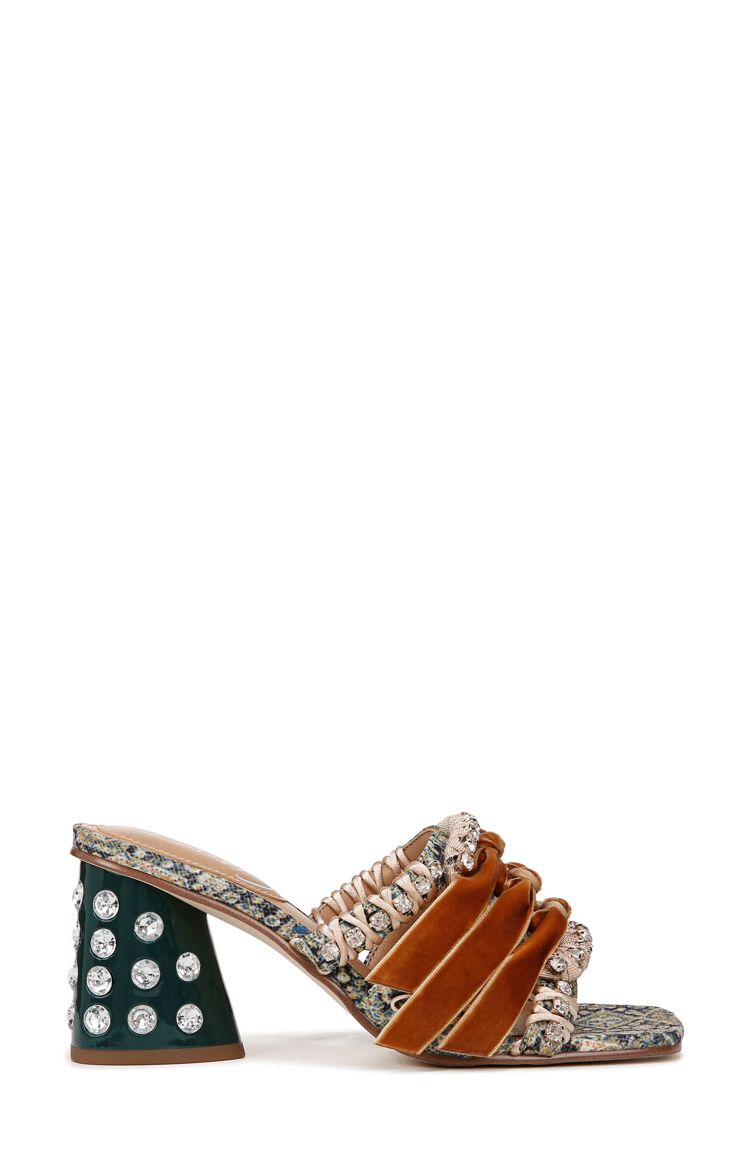 Circus NY by Sam Edelman Vera Block Heel Sandal, Alternate, color, Ocean Sapphire Multi