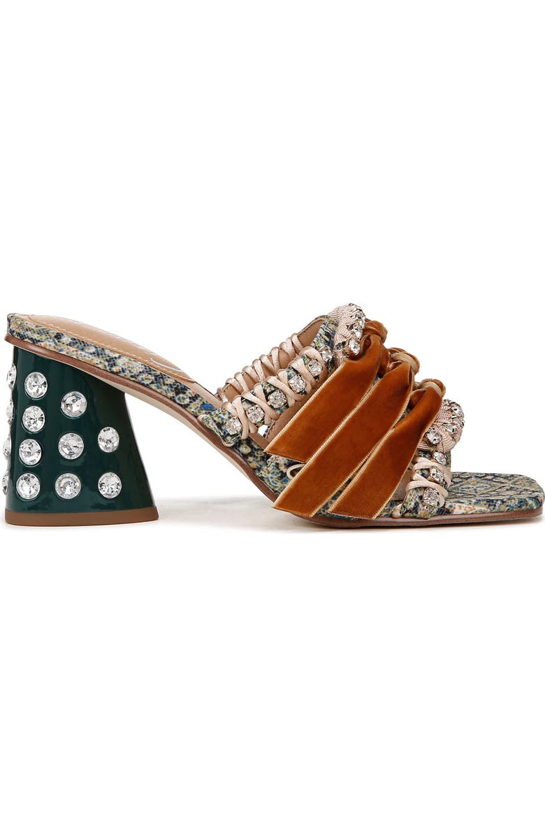 Circus NY by Sam Edelman Vera Block Heel Sandal, Alternate, color, Ocean Sapphire Multi