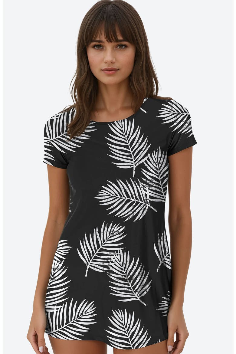 Anna Swim Tunic, Main, color, Black Palms
