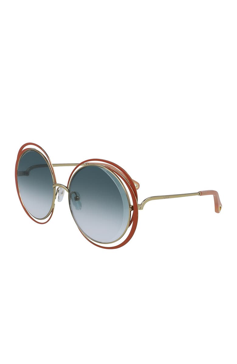 Chloé Carlina 59mm Round Sunglasses, Alternate, color,