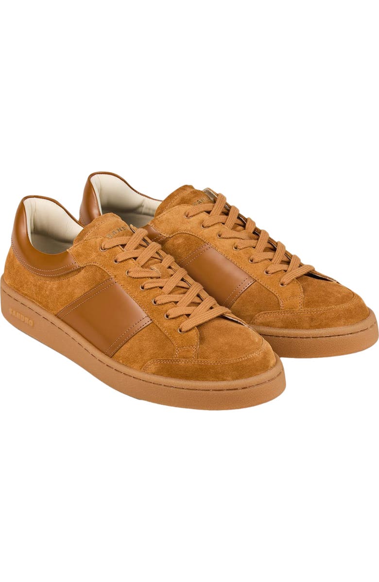 SANDRO Suede trainers, Alternate, color,