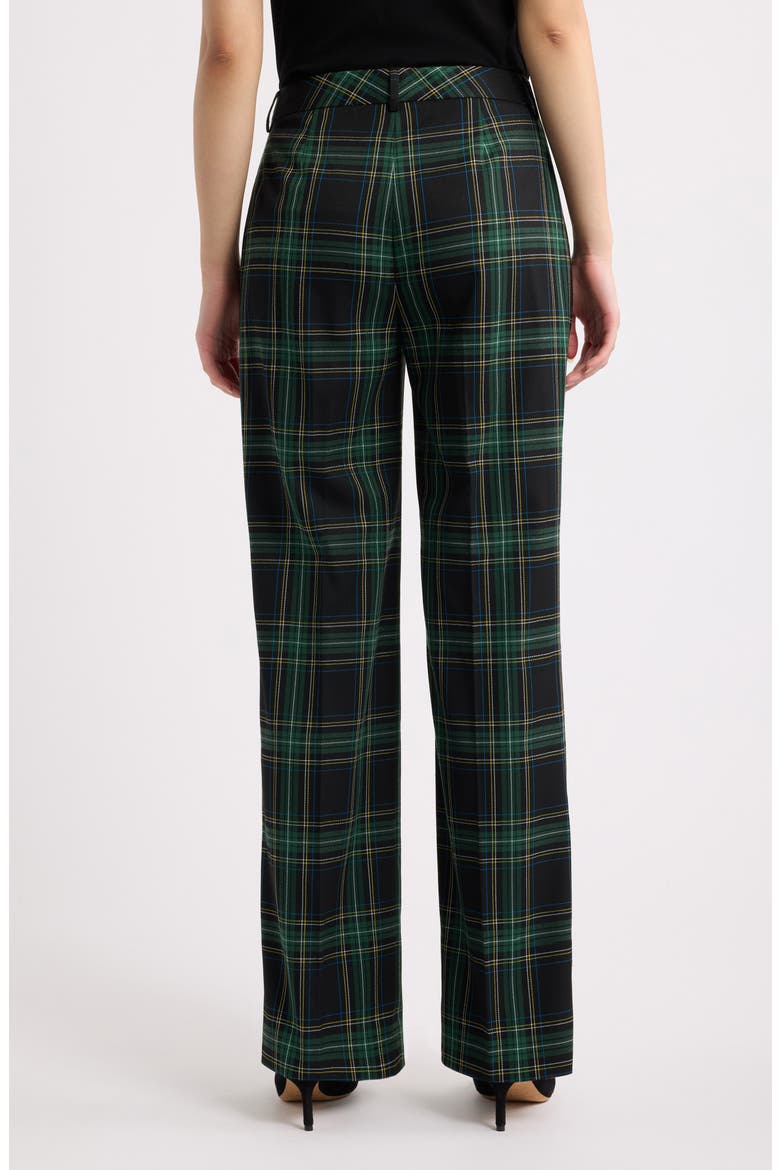 Plaid Flare Pants, Alternate, color, WINTER PIN