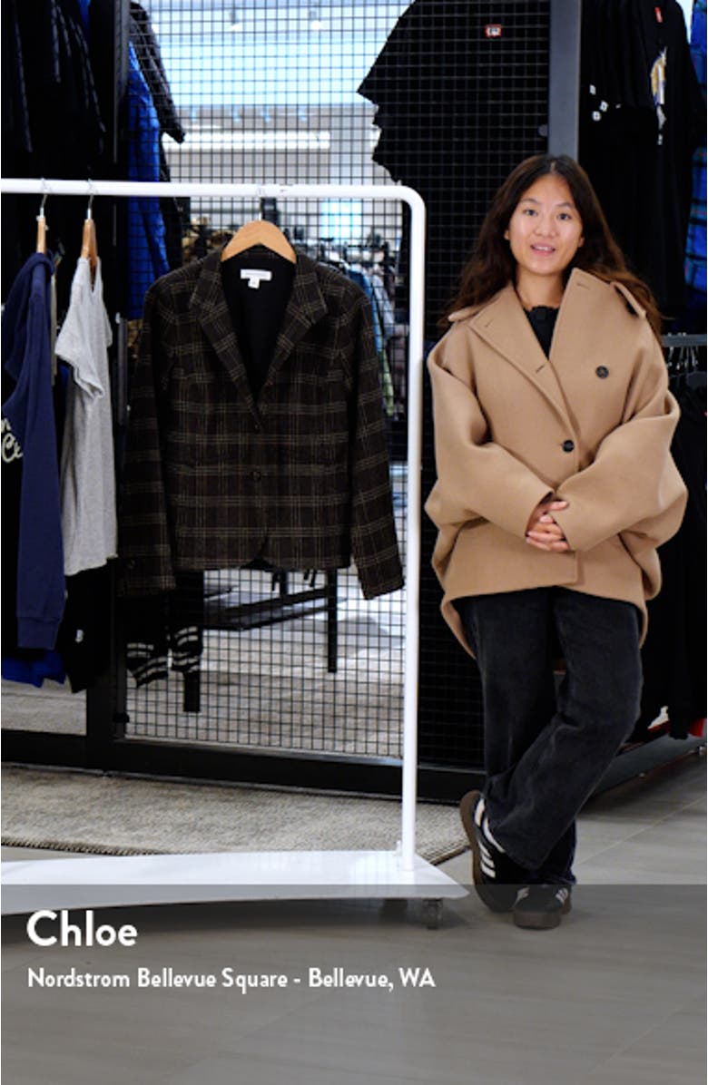 Plaid Stand Collar Blazer, sales video thumbnail