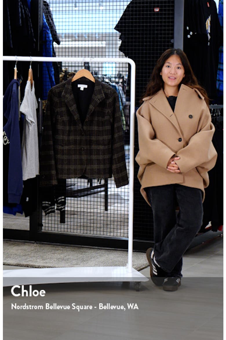 Plaid Stand Collar Blazer video