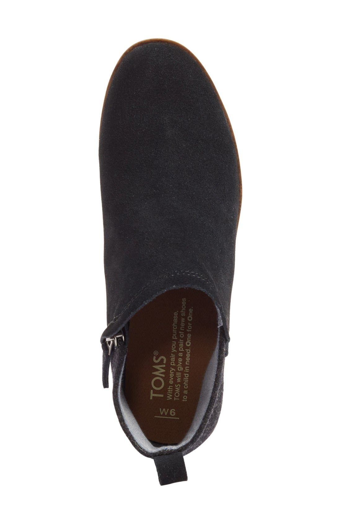 Deia Zip Bootie, Alternate, color, BLACK SUEDE