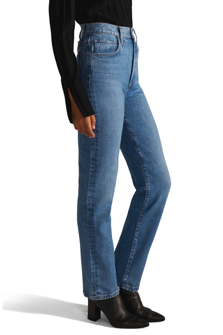 The Valentina Superhigh Waist Ankle Bootcut Jeans, Alternate, color, CROSBY