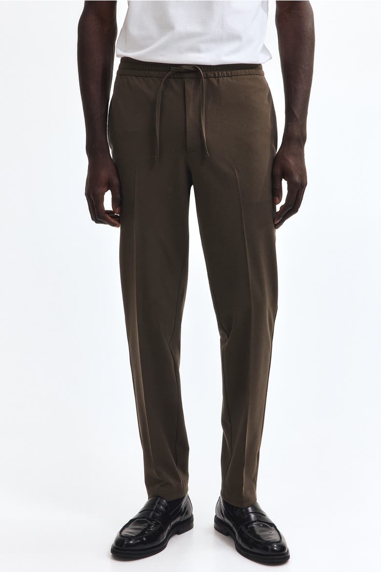 Slim-fit Dressy Joggers, Alternate, color, Brown