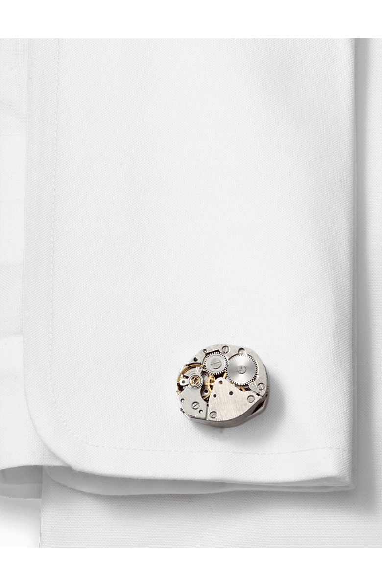 Paul Fredrick Oval Watch Movement Cufflinks, Alternate, color, 