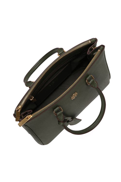 Gorski Top Handle Leather Purse With Crossbody Strap In Black