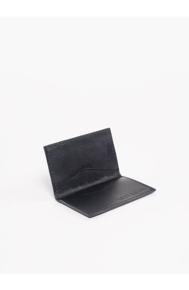 Deux Mains Woven Card Holder, Alternate, color, Black