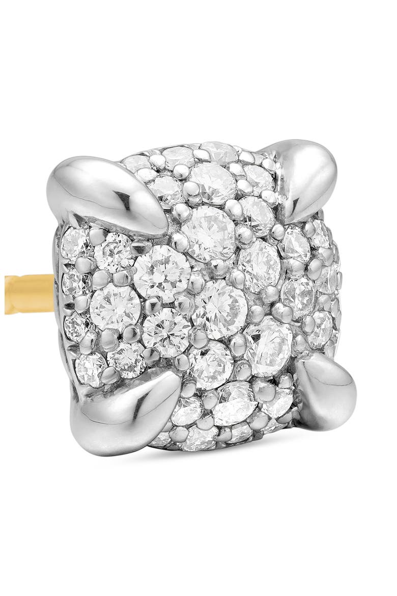 Petite Chatelaine® Pavé Diamond Stud Earrings, Alternate, color, DIAMOND