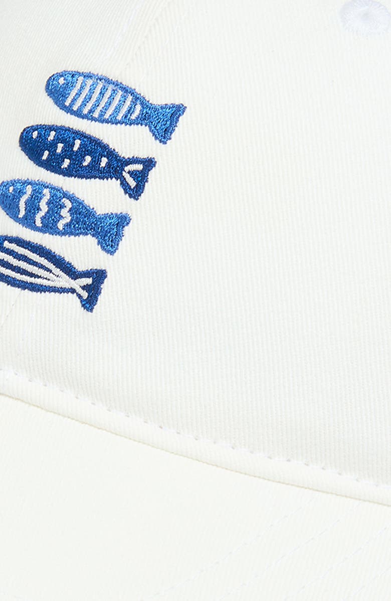 FRASIER STERLING Offshore Embroidered Baseball Cap, Alternate, color, White