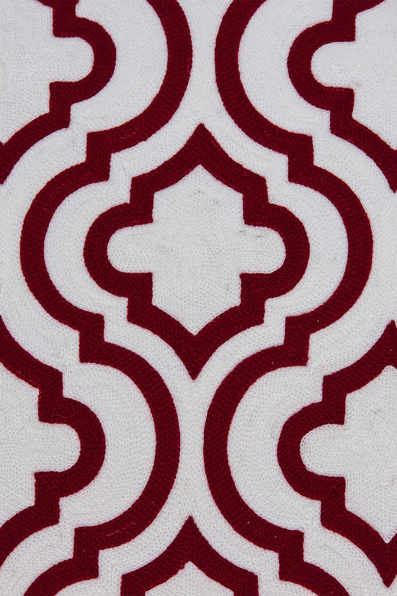 Nilam Transitional Pillow - 20" x 20" - Red, Alternate, color, RED