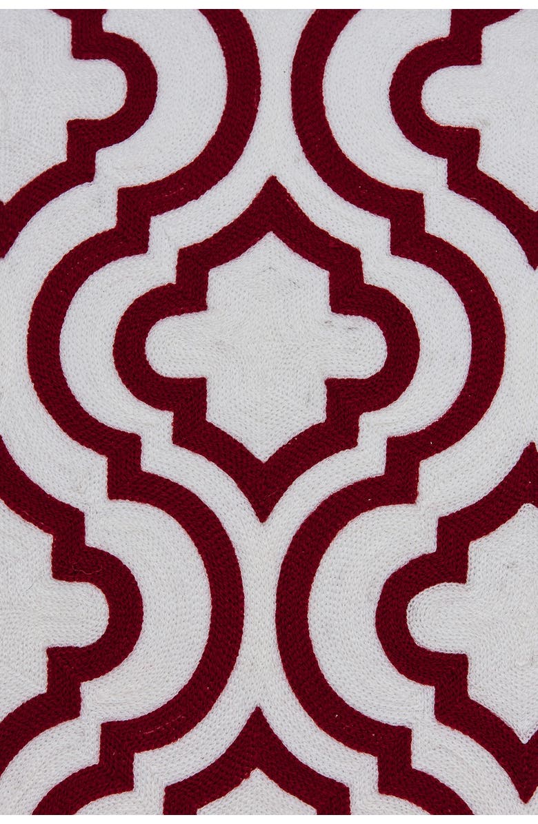 PARKLAND COLLECTION Nilam Transitional Pillow - 20" x 20" - Red, Alternate, color, Red