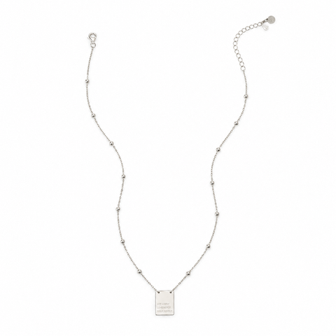 Act Justly Sterling Silver Necklace