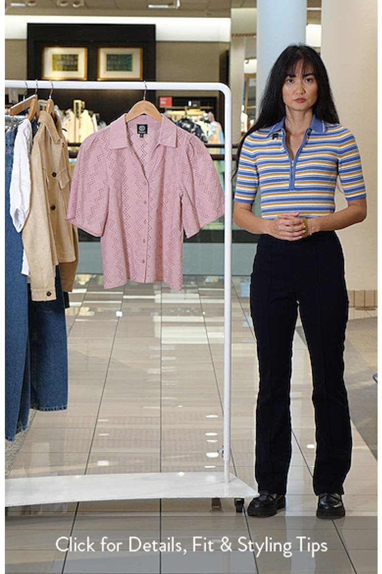 Eyelet Embroidered Button-Up Shirt video