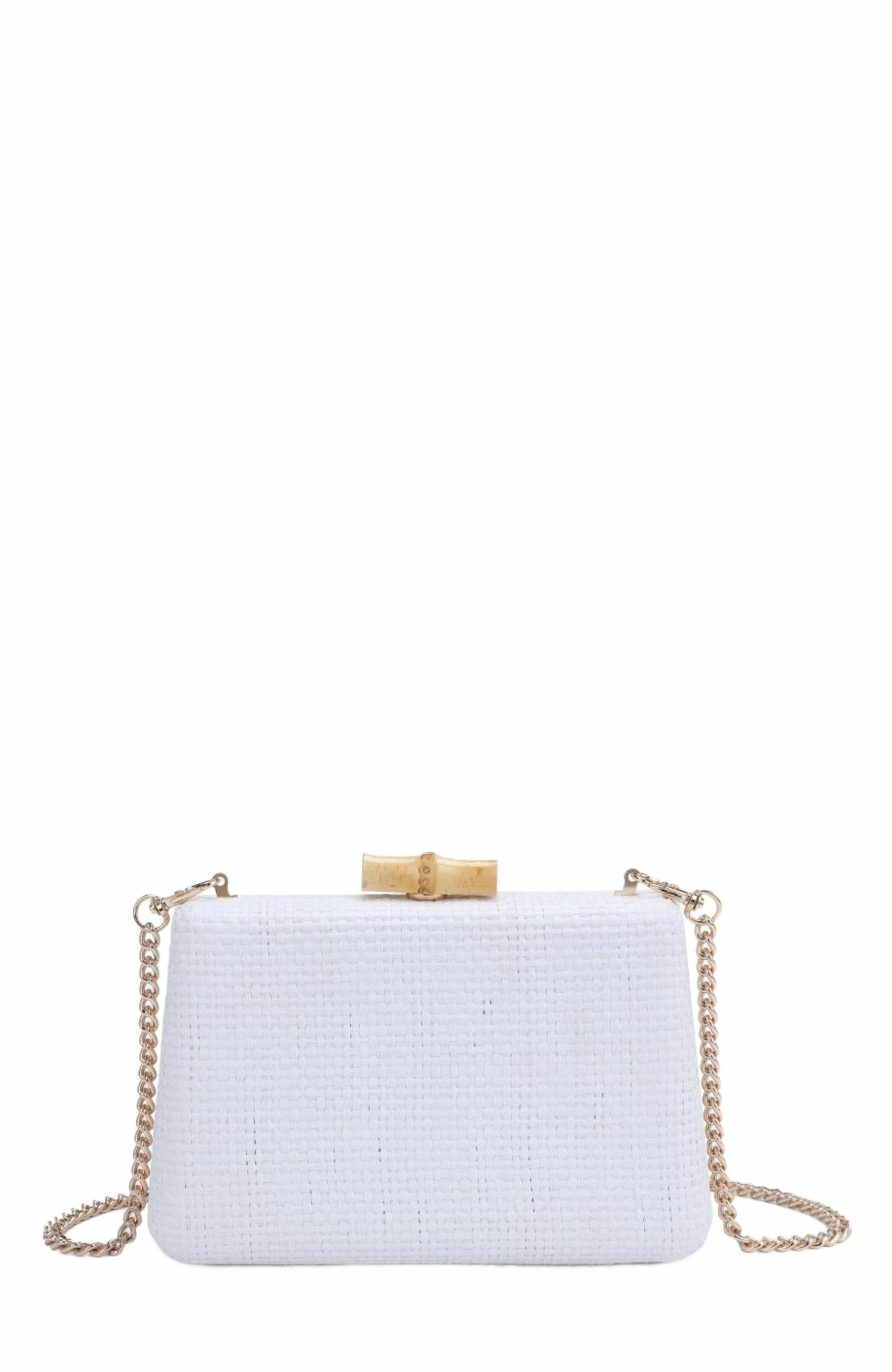 MODA LUXE Melina Evening Bag, Main, color, White