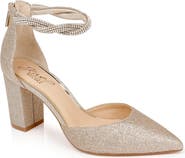 Jewel Badgley Mischka Tinsley Ankle Strap Pointed Toe Pump