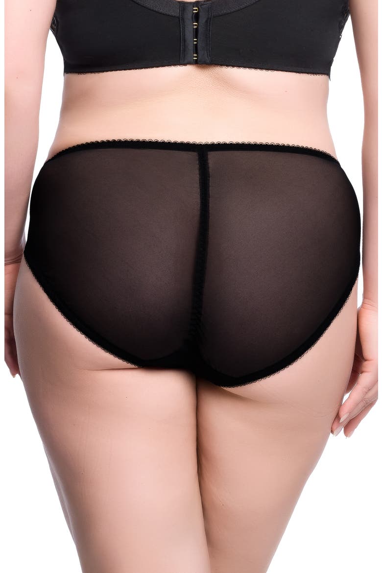 Dahlia High Cut Briefs, Alternate, color, BLACK