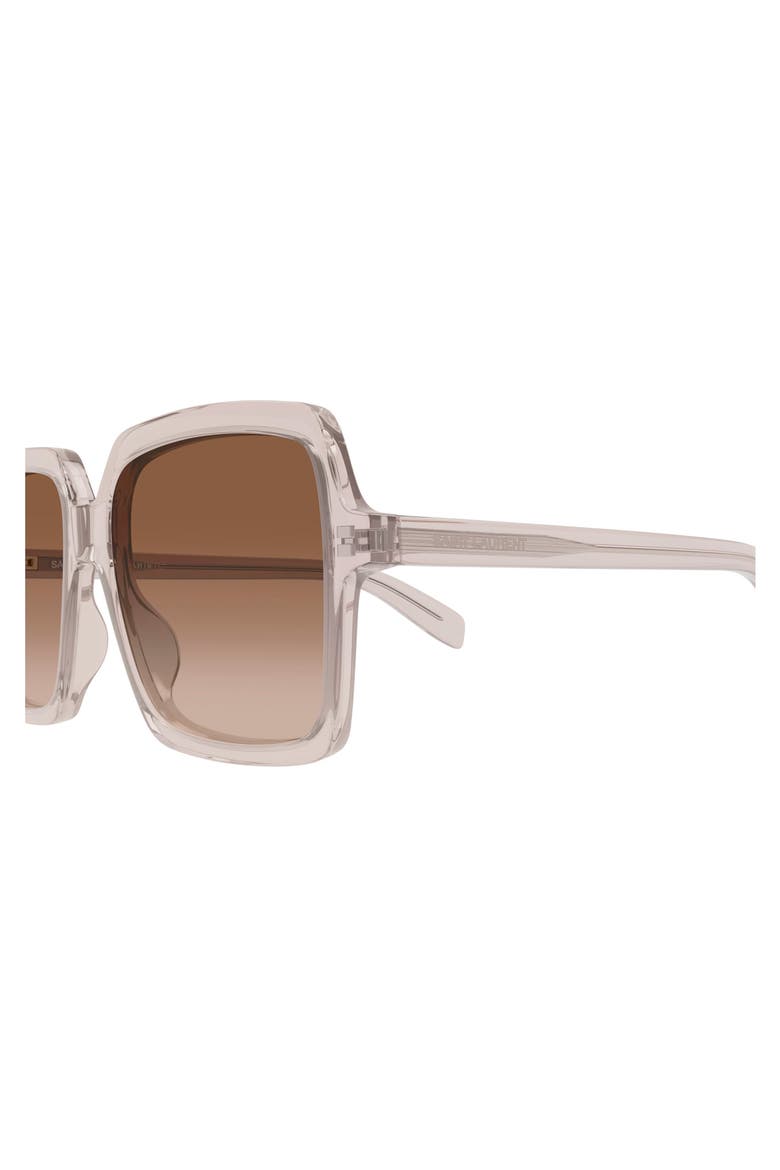 56mm Gradient Square Sunglasses, Alternate, color, BEIGE
