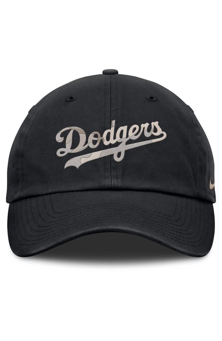 Nike Men's Nike Black Los Angeles Dodgers Camo Pack Club Adjustable Hat, Alternate, color,