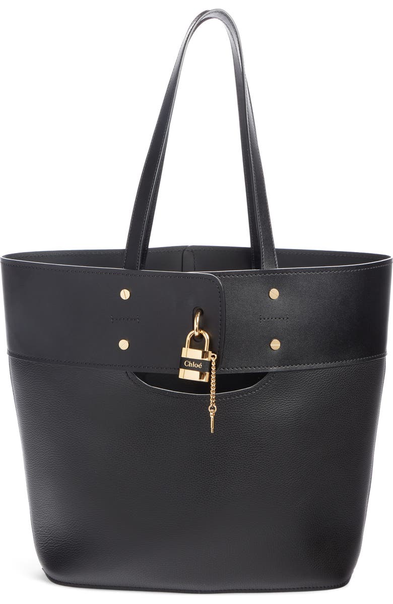 Chloé Aby Medium Leather Tote, Main, color,