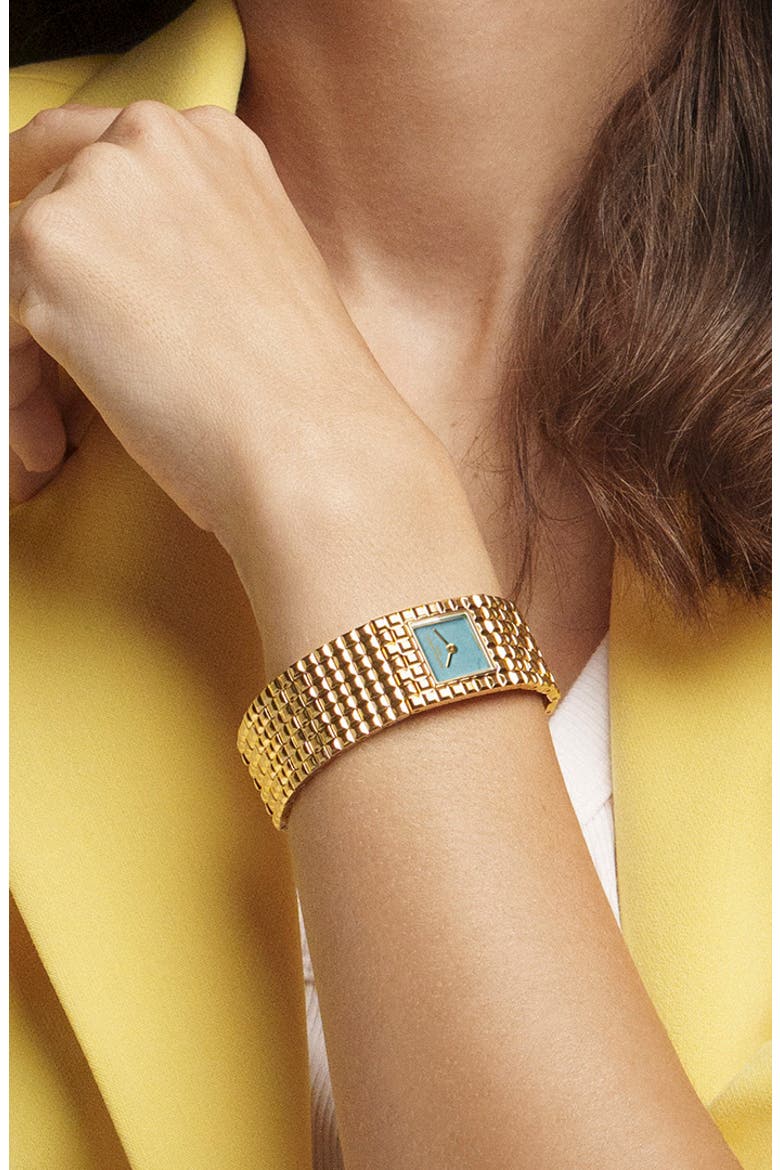 Classics Manchette Bracelet Watch, 25.7mm x 20mm, Alternate, color, GOLD-TONE
