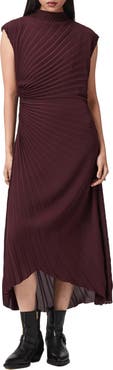 AllSaints Rayanna Sunray Pleated Dress