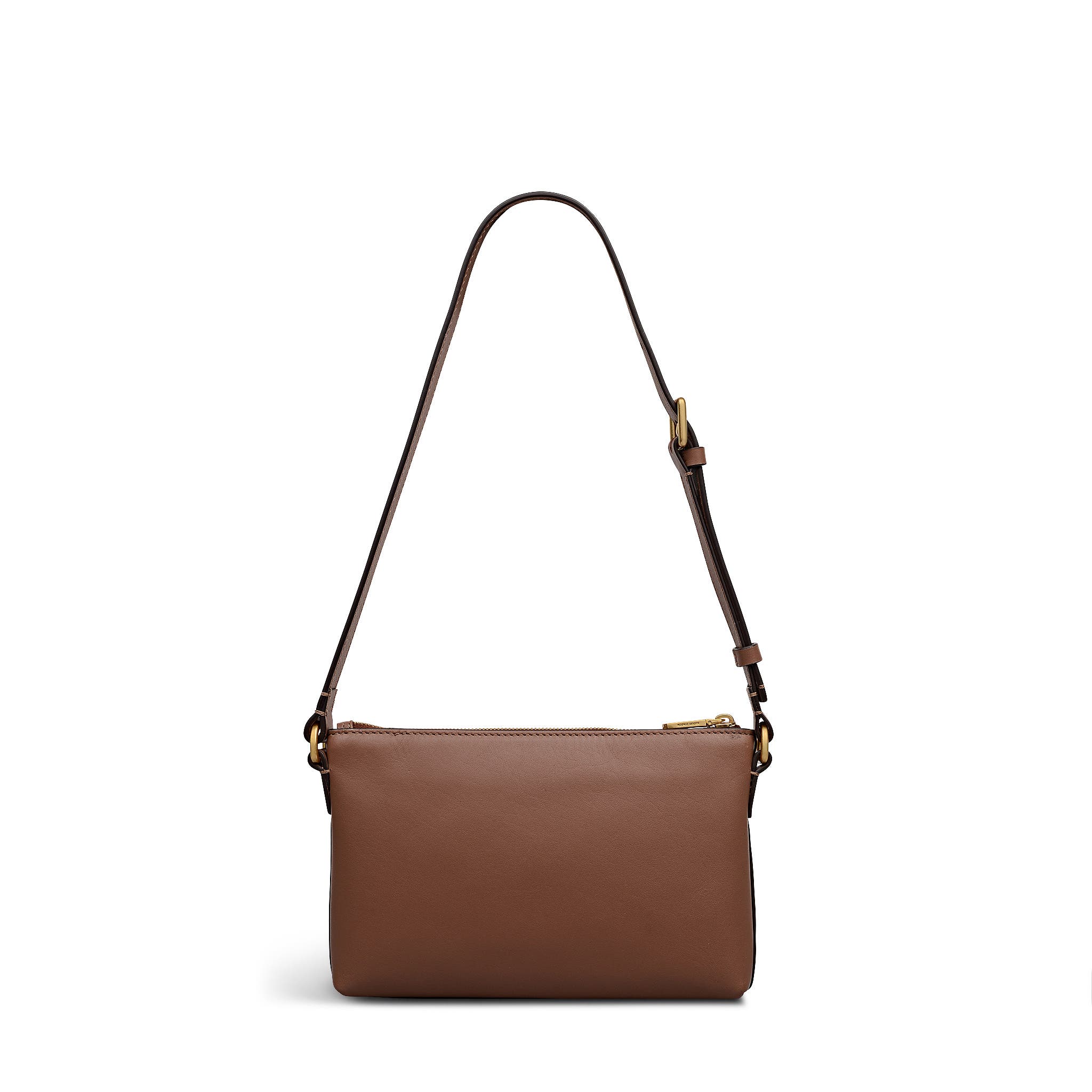 Pockets Mini Ziptop Shoulder Bag, Alternate, color, Saddle