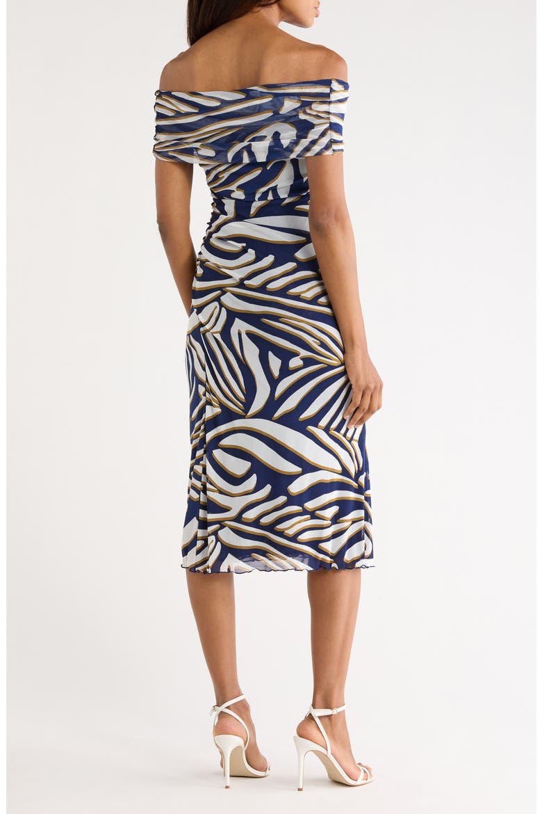 Lovinia Cap Sleeve Body-Con Dress, Alternate, color, SAVANNA SHADOW NAVY