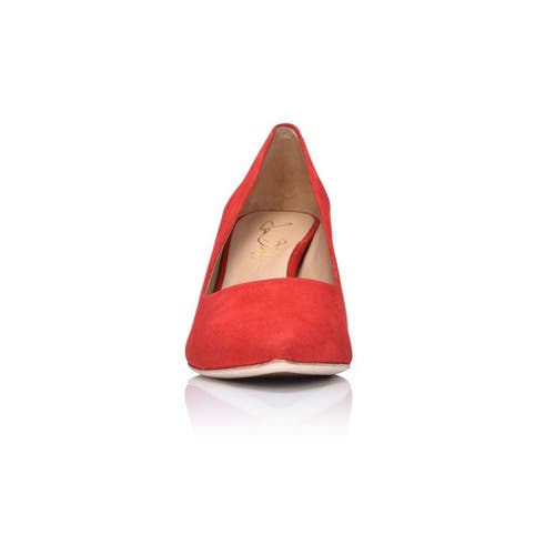 Joan Oloff Shoes Deborah Pump In Red
