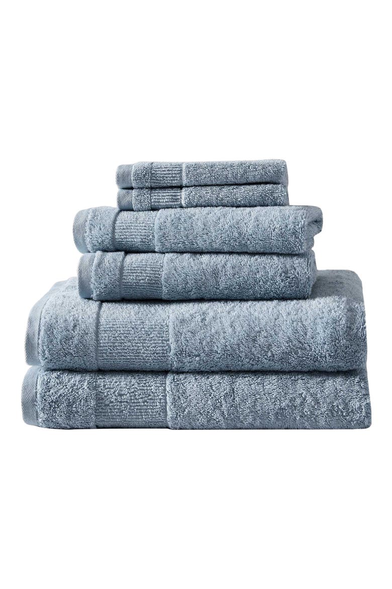Island Retreat 6-Piece Towel Set, Main, color, LT-PASTEL BLUE