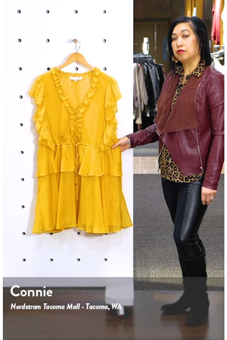 Ruffle Sleeve Tiered Minidress video