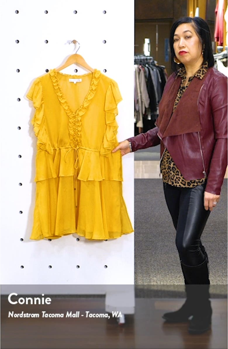 Ruffle Sleeve Tiered Minidress, sales video thumbnail