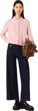 maje Cardigan with removable collar