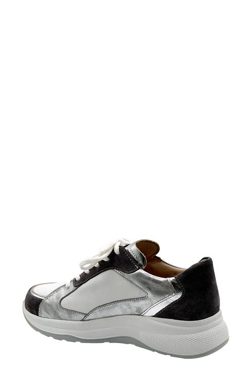 Finn Comfort Piccadilly Sneaker In Mouse/silver
