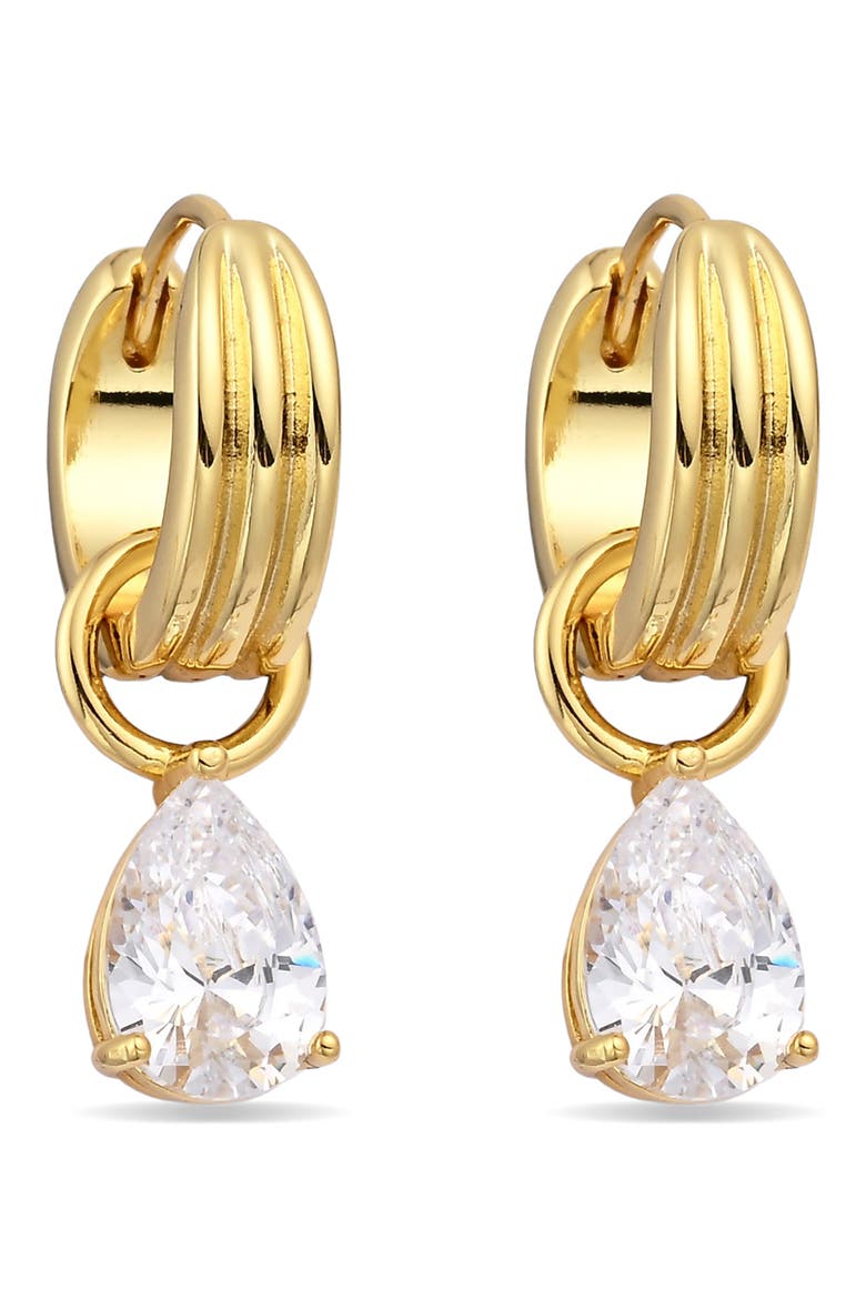 Aureline 18k Gold Plated Drop Earrings, Alternate, color, GOLD