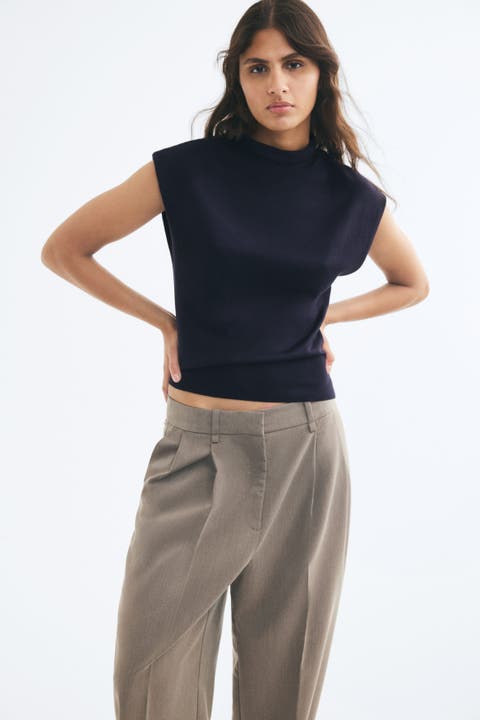 Mock Turtleneck Sweater Vest