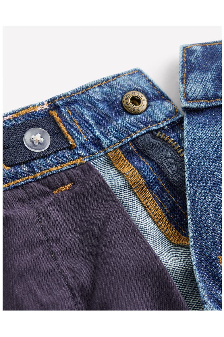 Kids' Longer Length Denim Shorts, Alternate, color, VINTAGE DENIM