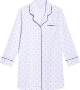 Nordstrom Classic Piped Cotton Nightshirt