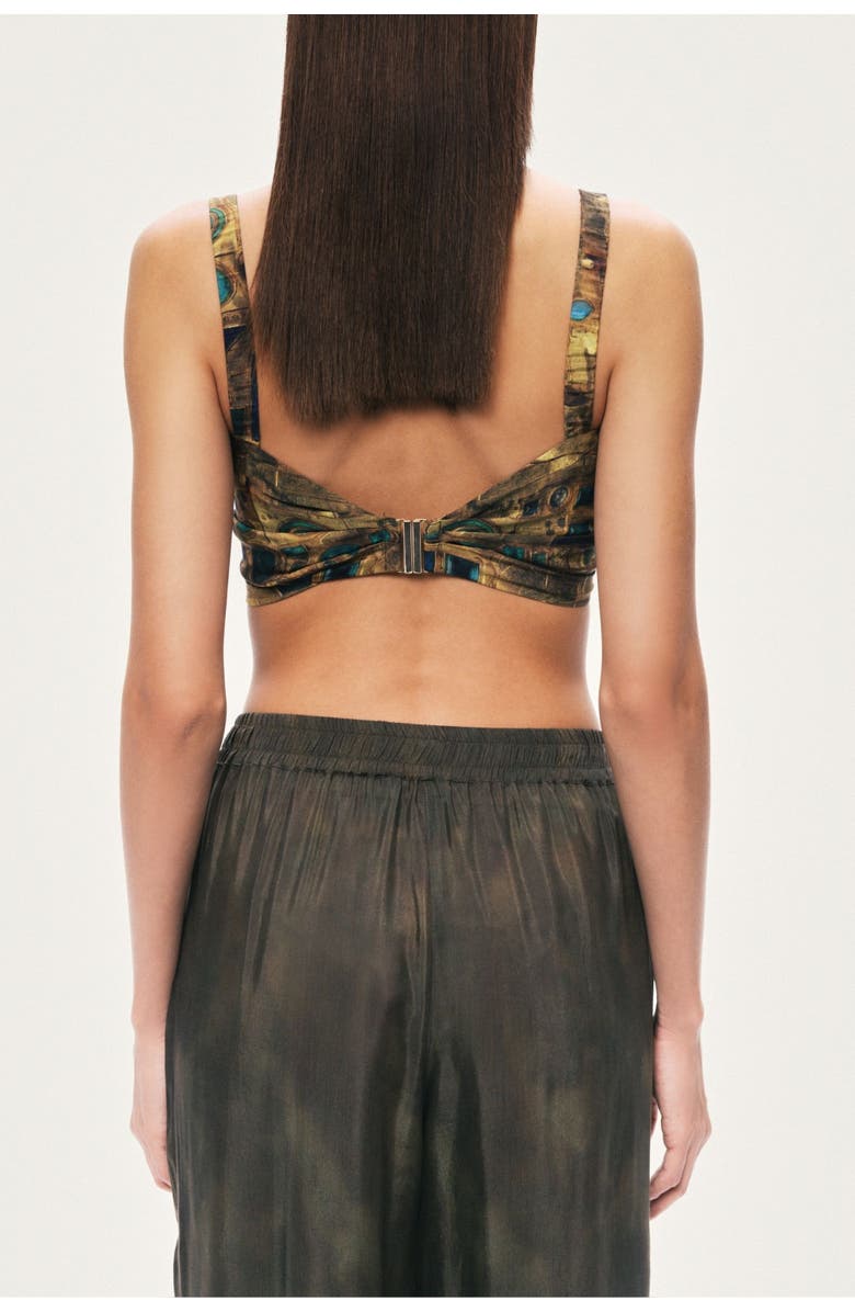 Nocturne Printed Ring Detail Crop Top, Alternate, color, Multi-Colored