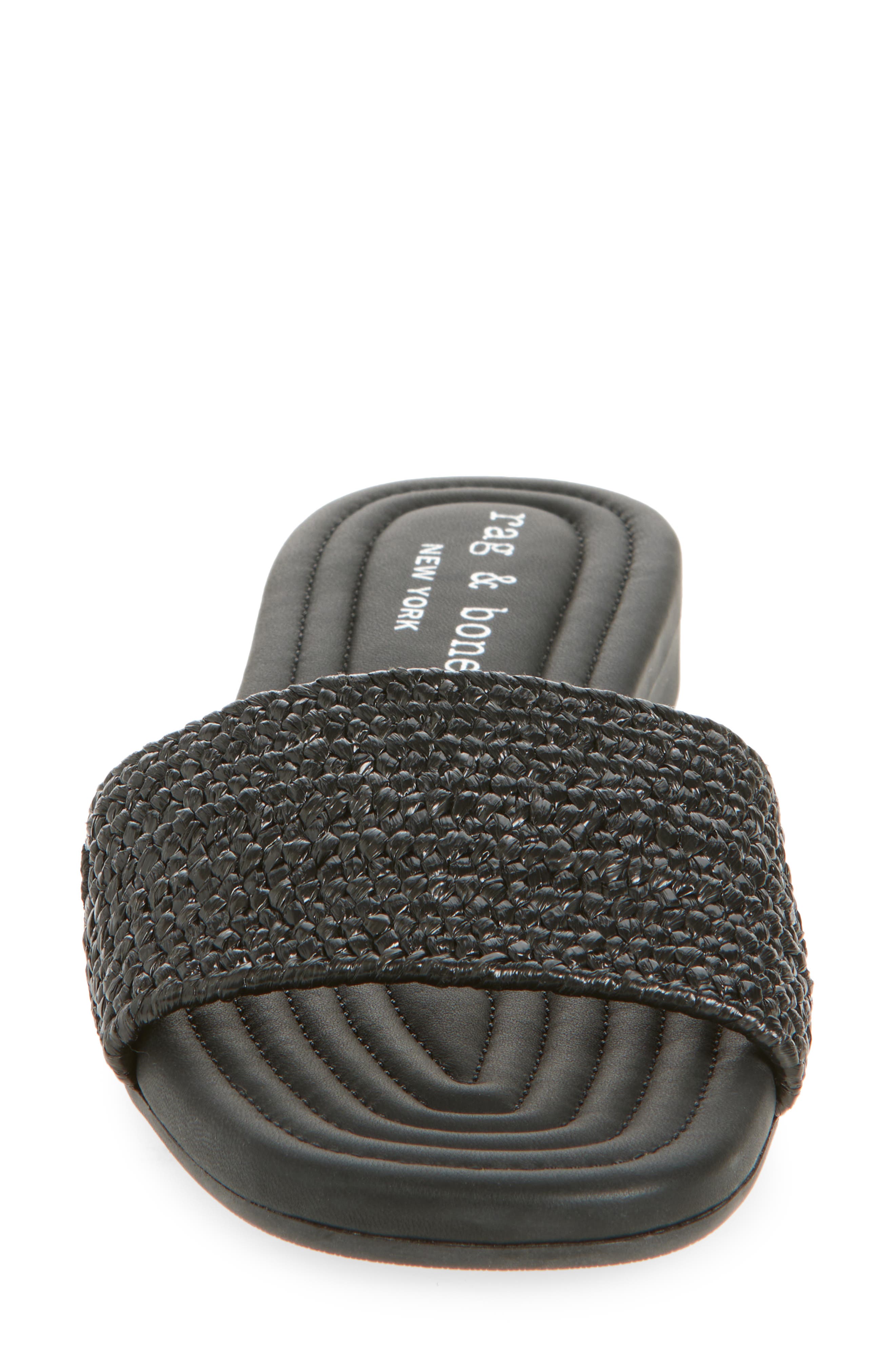 rag & bone Ellie Slide Sandal, Alternate, color, Black