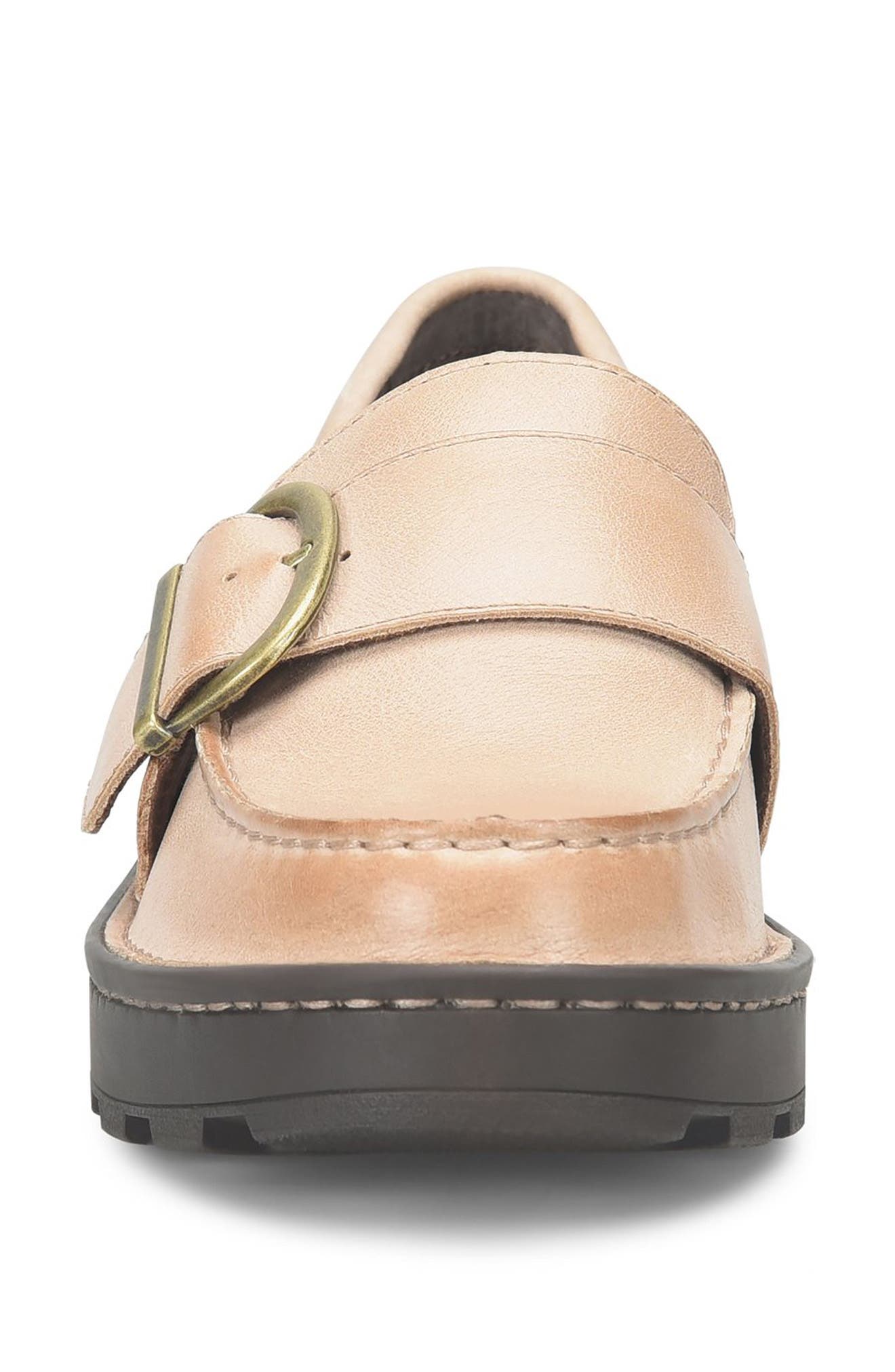 Børn Contessa Platform Loafer, Alternate, color, Natural Leather