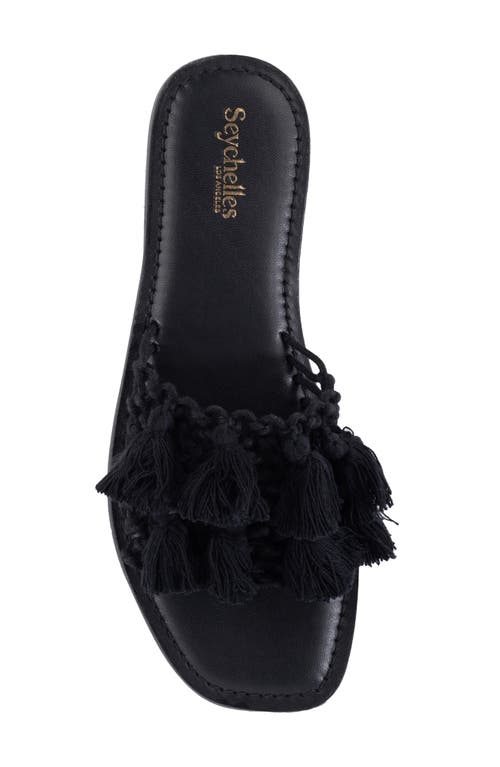 Seychelles Camellia Slide Sandal In Black