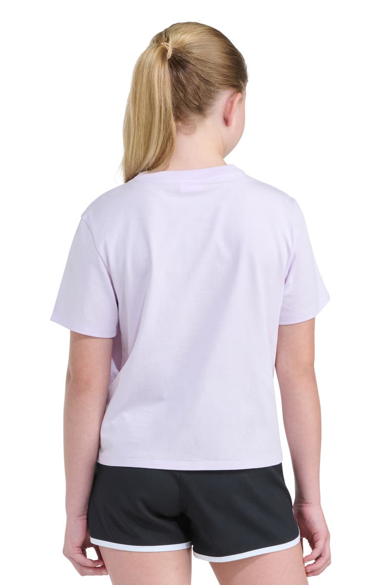 adidas Kids' Badge of Sport Logo Graphic T-Shirt, Alternate, color, Ice Lavender