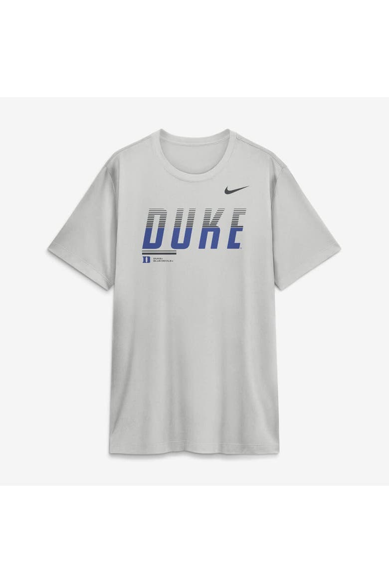 Men's Nike Gray Duke Blue Devils Sideline Legend Dri-FIT T-Shirt, Alternate, color, Gray