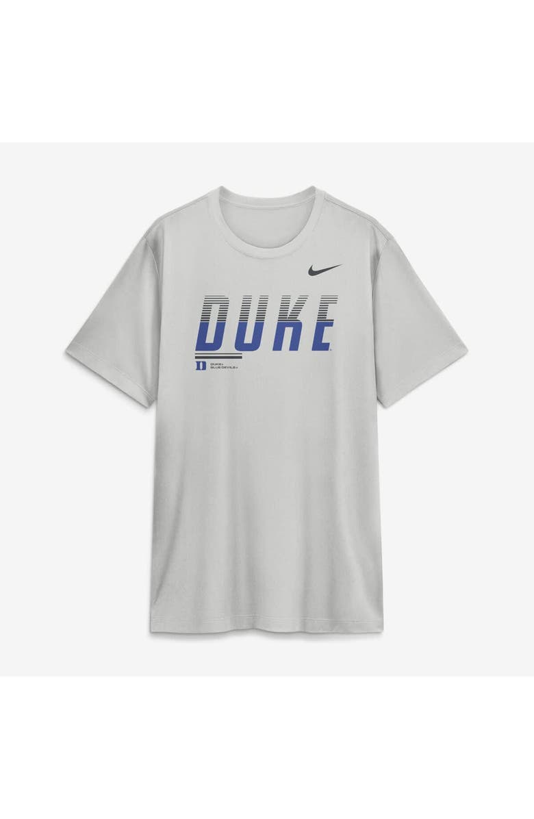 Nike Men's Nike Gray Duke Blue Devils Sideline Legend Dri-FIT T-Shirt, Alternate, color, Gray